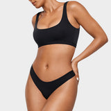 Women's V-shaped Low Rise Thongs 3 Pack Hazelnut (3pack)