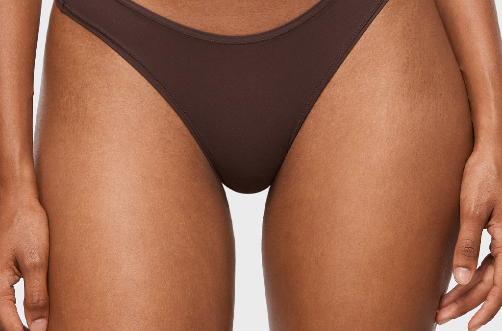 Women's V-shaped Low Rise Thongs 3 Pack Clay Brown (3pack)