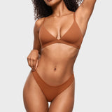 Women's V-shaped Low Rise Thongs 3 Pack Gravel (3pack)