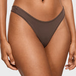 Women's V-shaped Low Rise Thongs 3 Pack Bronze (3pack)