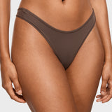 Women's V-shaped Low Rise Thongs 3 Pack Bronze (3pack)