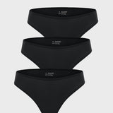 Women's Smooth High Cut Cheeky Briefs 3 Pack Gravel (3pack)