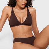Women's Smooth High Cut Cheeky Briefs 3 Pack Sandalwood (3pack)