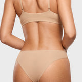 Women's Smooth High Cut Cheeky Briefs 3 Pack Wheat (3pack)