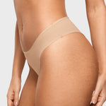 Women's Smooth High Cut Cheeky Briefs 3 Pack Wheat (3pack)