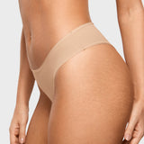 Women's Smooth High Cut Cheeky Briefs 3 Pack Wheat (3pack)