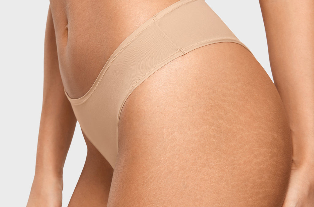 Women's Smooth High Cut Cheeky Briefs 3 Pack Wheat (3pack)