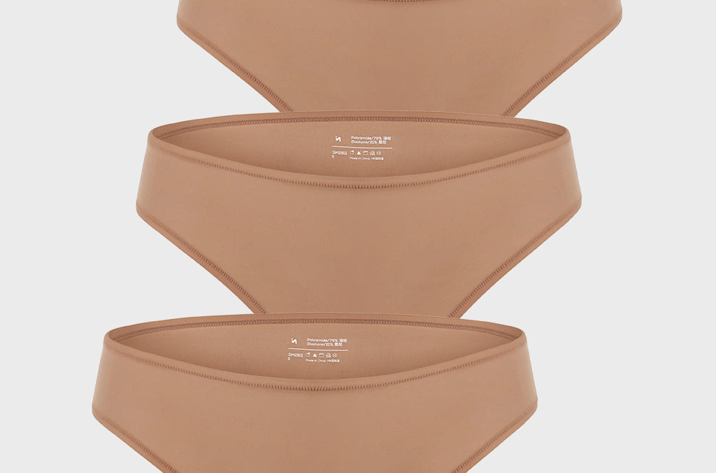 Women's Smooth High Cut Cheeky Briefs 3 Pack Wheat (3pack)