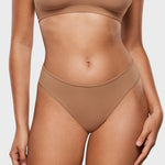 Women's Smooth High Cut Cheeky Briefs 3 Pack Wheat (3pack)
