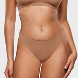 Women's Smooth High Cut Cheeky Briefs 3 Pack Wheat (3pack)