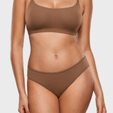 Women's Smooth High Cut Cheeky Briefs 3 Pack Warm Beige (3pack)