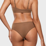 Women's Smooth High Cut Cheeky Briefs 3 Pack Warm Beige (3pack)