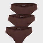 Women's Smooth High Cut Cheeky Briefs 3 Pack Warm Beige (3pack)