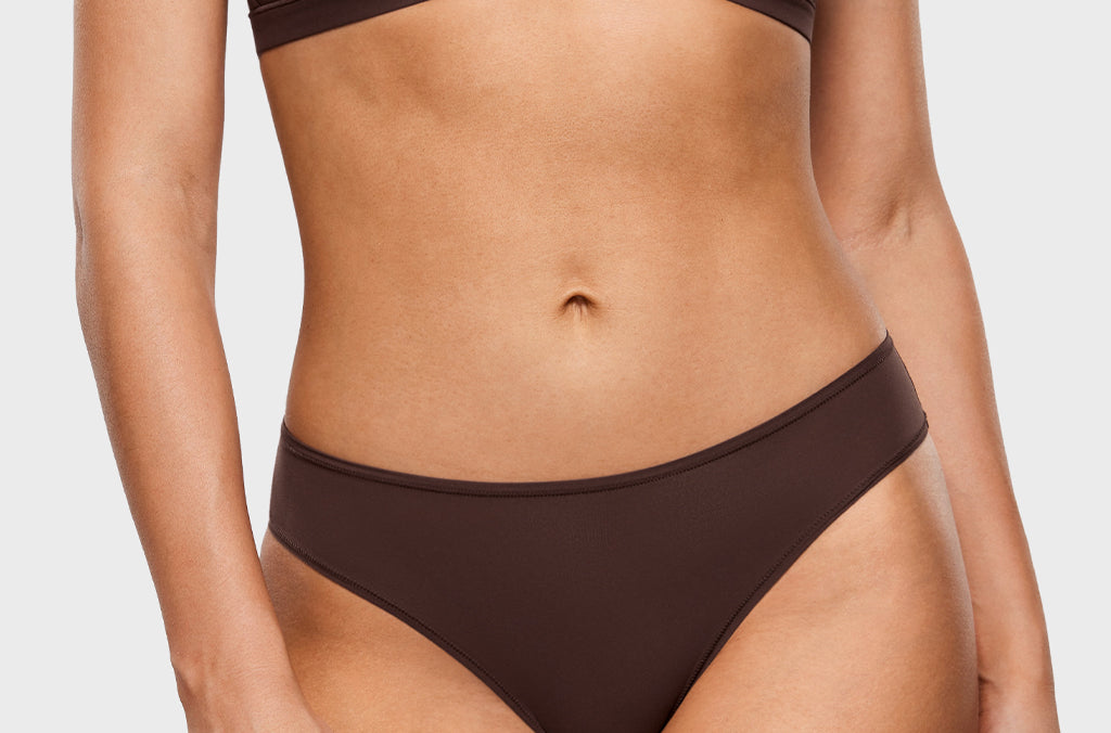 Women's Smooth High Cut Cheeky Briefs 3 Pack Gravel (3pack)