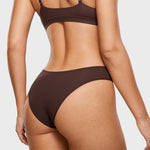 Women's Smooth High Cut Cheeky Briefs 3 Pack Gravel (3pack)
