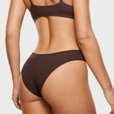 Women's Smooth High Cut Cheeky Briefs 3 Pack Gravel (3pack)