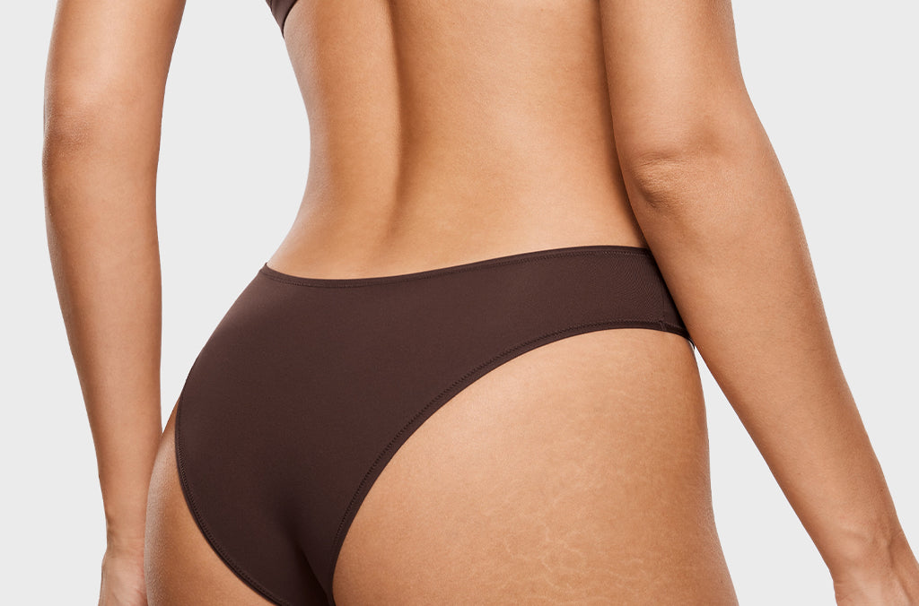 Women's Smooth High Cut Cheeky Briefs 3 Pack Gravel (3pack)