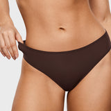 Women's Smooth High Cut Cheeky Briefs 3 Pack Gravel (3pack)
