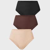 Women's Classic Mid Waist Full Briefs 3 Pack Gravel (3pack)