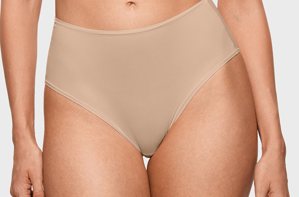 Women's Classic Mid Waist Full Briefs 3 Pack Light Oatmeal (3pack)