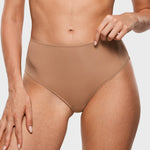 Women's Classic Mid Waist Full Briefs 3 Pack Warm Beige (3pack)