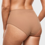 Women's Classic Mid Waist Full Briefs 3 Pack Warm Beige (3pack)
