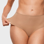 Women's Classic Mid Waist Full Briefs 3 Pack Warm Beige (3pack)
