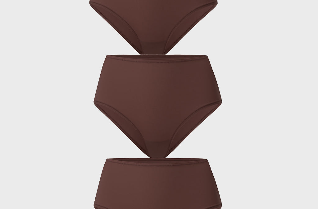 Women's Classic Mid Waist Full Briefs 3 Pack Warm Beige (3pack)