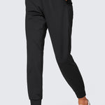 Women's Stretch Drawstring Jogger with Pockets 28'' Black