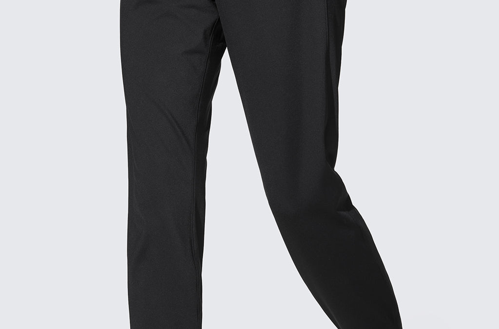 Women's Stretch Drawstring Jogger with Pockets 28'' Black