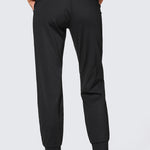 Women's Stretch Drawstring Jogger with Pockets 28'' Black