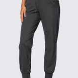 Women's Stretch Drawstring Jogger with Pockets 28'' Black