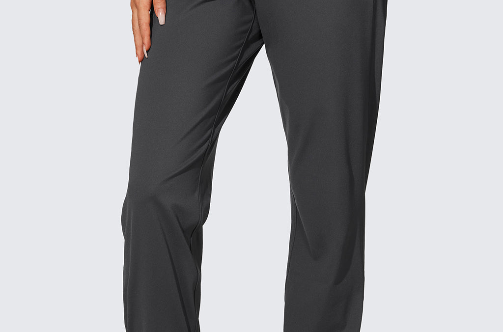 Women's Stretch Drawstring Jogger with Pockets 28'' Black