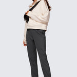 Women's Stretch Drawstring Jogger with Pockets 28'' Black