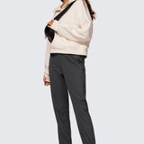 Women's Stretch Drawstring Jogger with Pockets 28'' Black