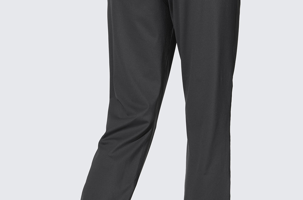 Women's Stretch Drawstring Jogger with Pockets 28'' Black