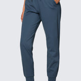 Women's Stretch Drawstring Jogger with Pockets 28'' Ink Gray