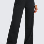 CRZ YOGA Women's Cotton Fleece Lined Sweatpants 30" Dove Grey Heather