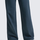 CRZ YOGA Women's Cotton Fleece Lined Sweatpants 30" Milky White