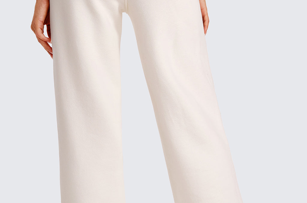 CRZ YOGA Women's Cotton Fleece Lined Sweatpants 30" Pomegranate