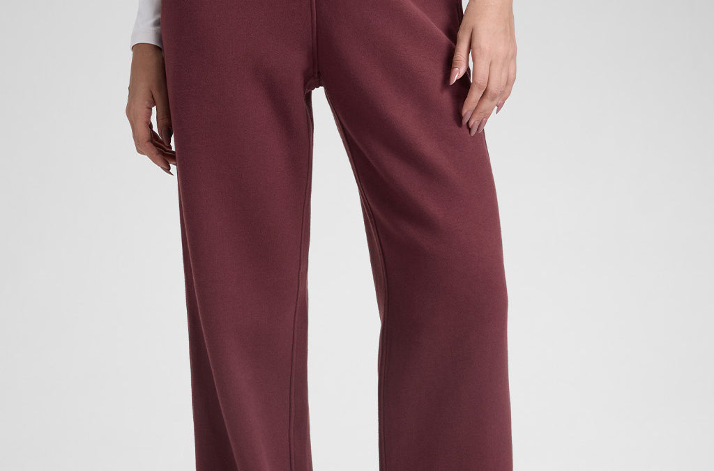 CRZ YOGA Women's Cotton Fleece Lined Sweatpants 30" Dove Grey Heather