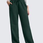 CRZ YOGA Women's Cotton Fleece Lined Sweatpants 30" Cambric Blue