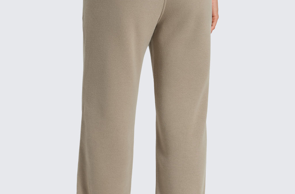 CRZ YOGA Women's Cotton Fleece Lined Sweatpants 30" Cambric Blue