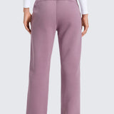 CRZ YOGA Women's Cotton Fleece Lined Sweatpants 30" Ink Blue