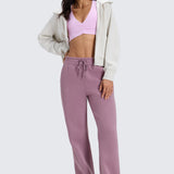 CRZ YOGA Women's Cotton Fleece Lined Sweatpants 30" Ink Blue