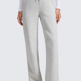 CRZ YOGA Women's Cotton Fleece Lined Sweatpants 30" Hot Fudge Brown