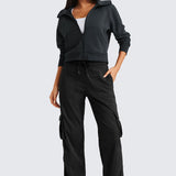 Woman's Lightweight Cargo Pants Black