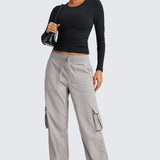 Woman's Lightweight Cargo Pants Dark Chrome
