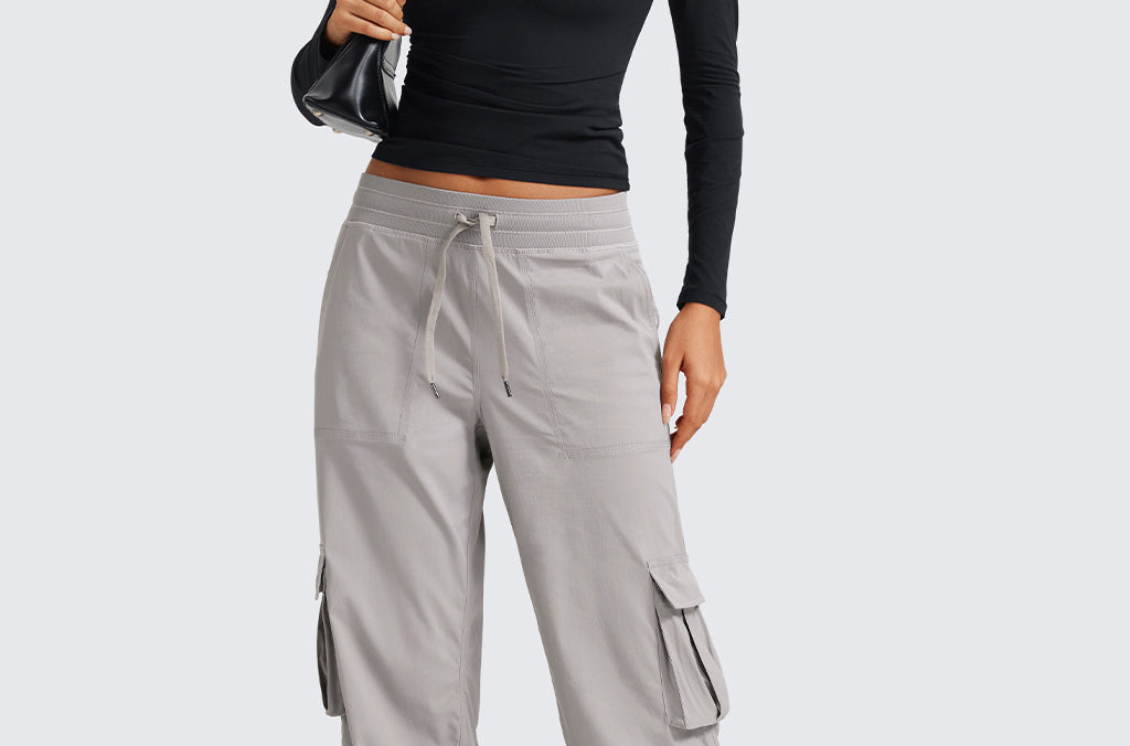 Woman's Lightweight Cargo Pants Dark Chrome