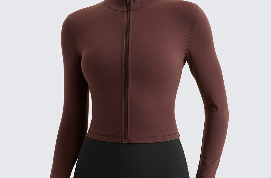 Women's Butterluxe Cropped Outerwear Full Zip Jackets Pink Peony